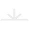Ekena Millwork Saratoga Architectural Grade PVC Gable Bracket, 108"W x 45"H x 2"D x 6"F, 10/12 Pitch GBP108X45X0206SAR00 - alternate 5